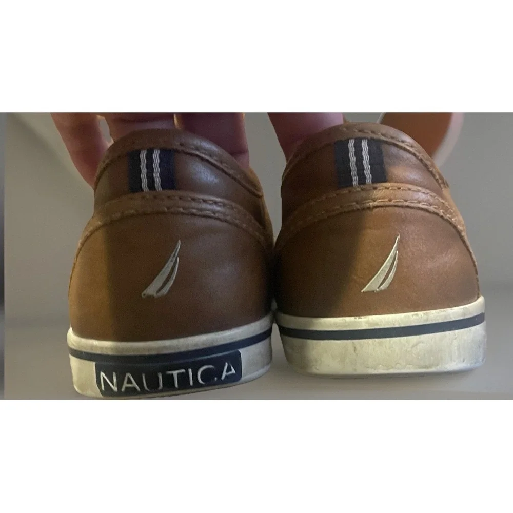 Nautica Boys Dress Beige Tan‎ Shoes Size 13